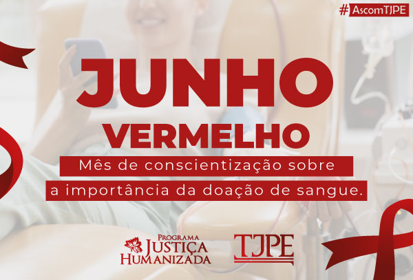 banner junho vermelho , doação de sangue