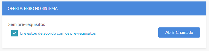 Pré-requisitos abertura de chamado sicor