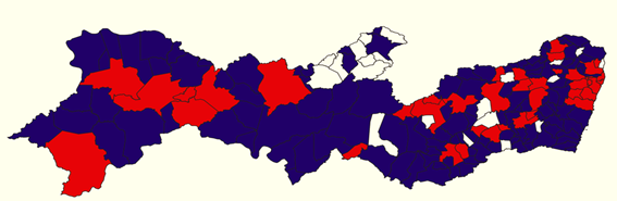 Mapa Pernambuco Títulos entregues