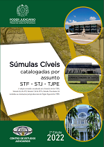 capa verde e amarela com imagens de fachada de tribunais