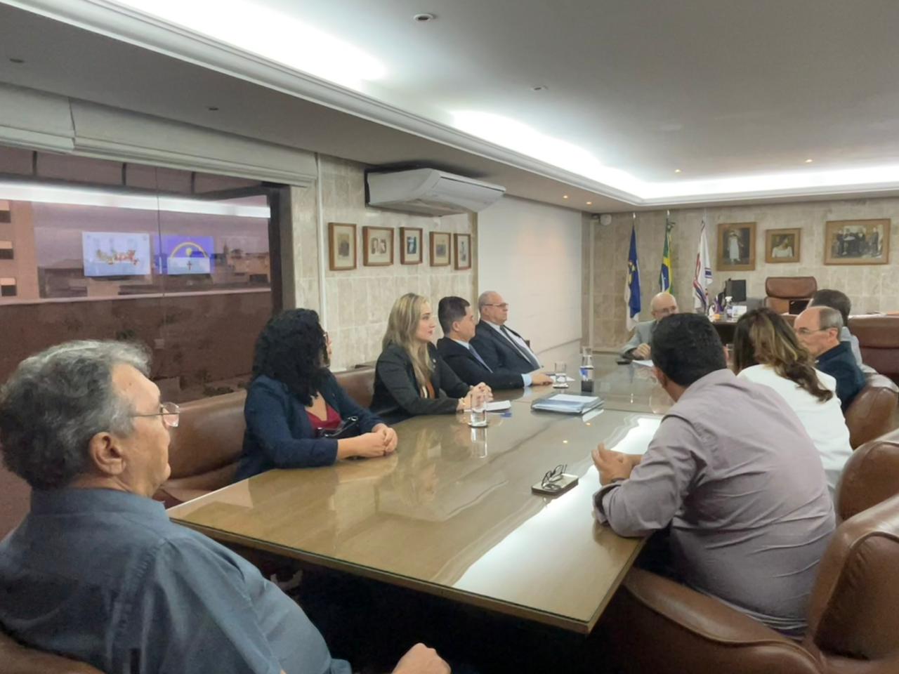 Reunião do corregedor-geral da Justiça com integrantes de conselhos regionais e da Associação dos Peritos Judiciais. 