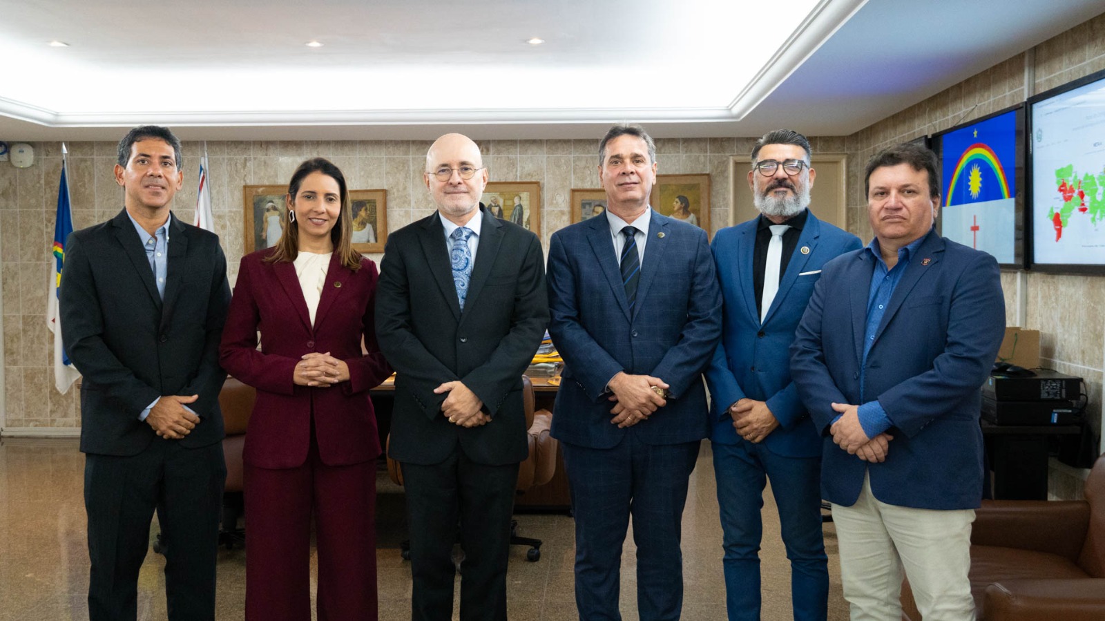 Foto da notícia - Corregedor-geral recebe nova diretoria do Sindojus-PE