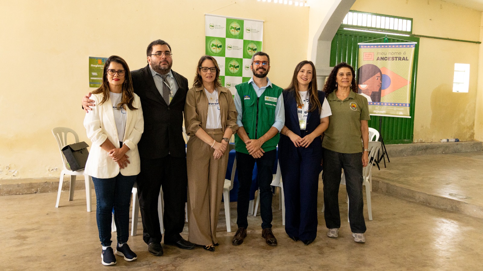 Representantes das instituições parceiras que participaram da ação