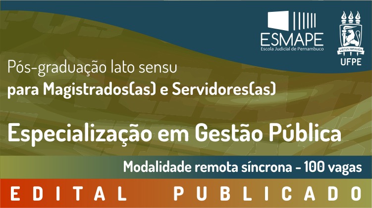 Diretor-geral da Esmape assina edital de pós-graduação 