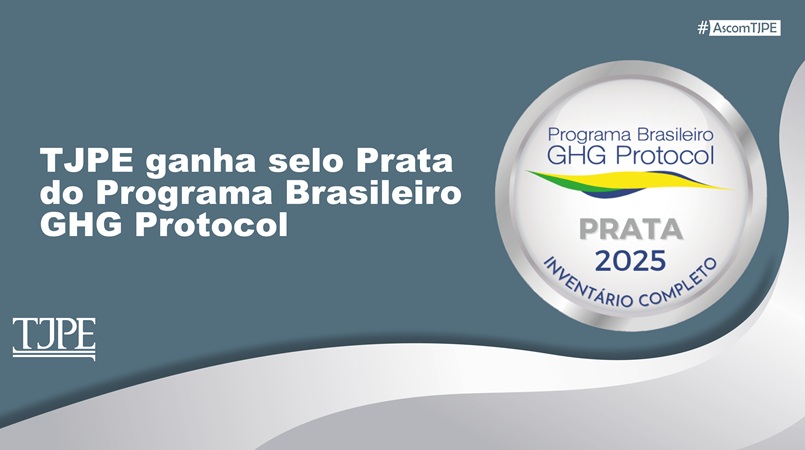 Foto da notícia - TJPE recebe selo prata pelo inventário de gases de efeito estufa